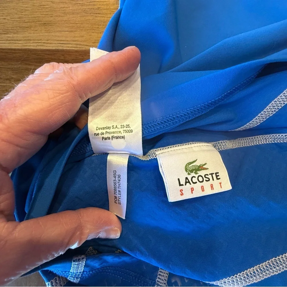Lacoste Sport Performance T Shirt Blue
